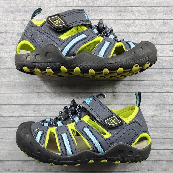 Kamik Toddler Size 11 Blue Gray Crab Water Sandals Closed Toe - Picture 5 of 10